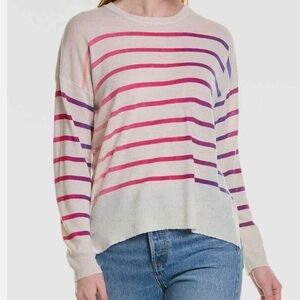 Sundry Wool and Cashmere Blend ombre Stripes Sweater